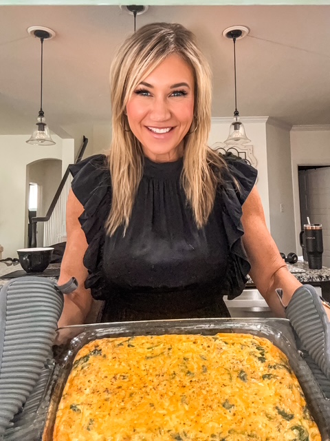 A homemade dish prepared in the kitchen