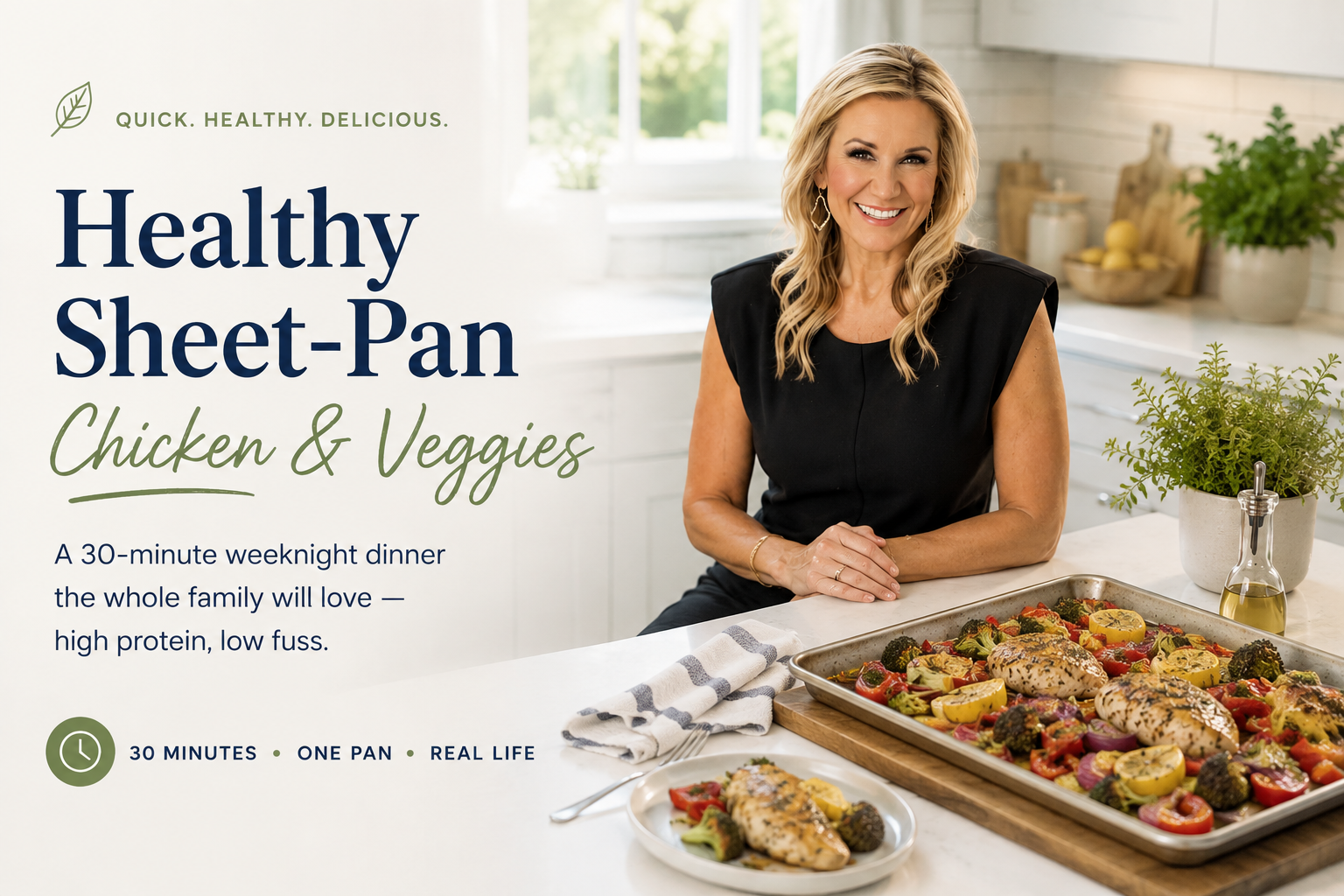 Healthy Sheet-Pan Chicken & Veggies